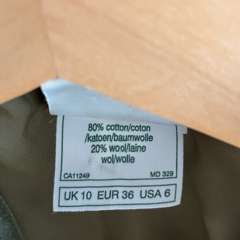 Vintage 1970s/80s Laura Ashley Wool Blend Red Green Plaid Tartan Dress - Picture 5 of 12